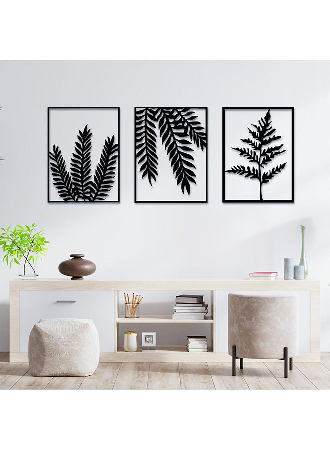 Set Of 3 Leaves Wall Decor - Image 2
