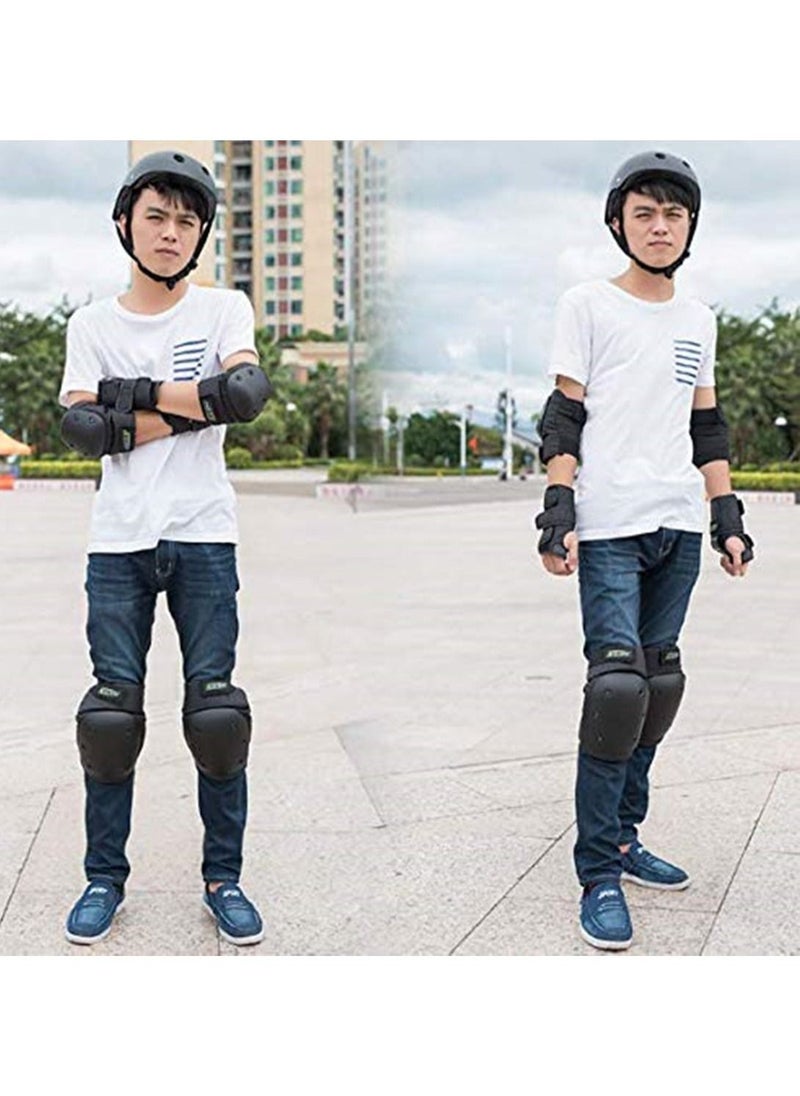 Generic 6pcs set Adults Child Skating Protective Gear Elbow Knee pads wristguard Cycling Skateboard Ice Skating Roller Protector  - Image 3