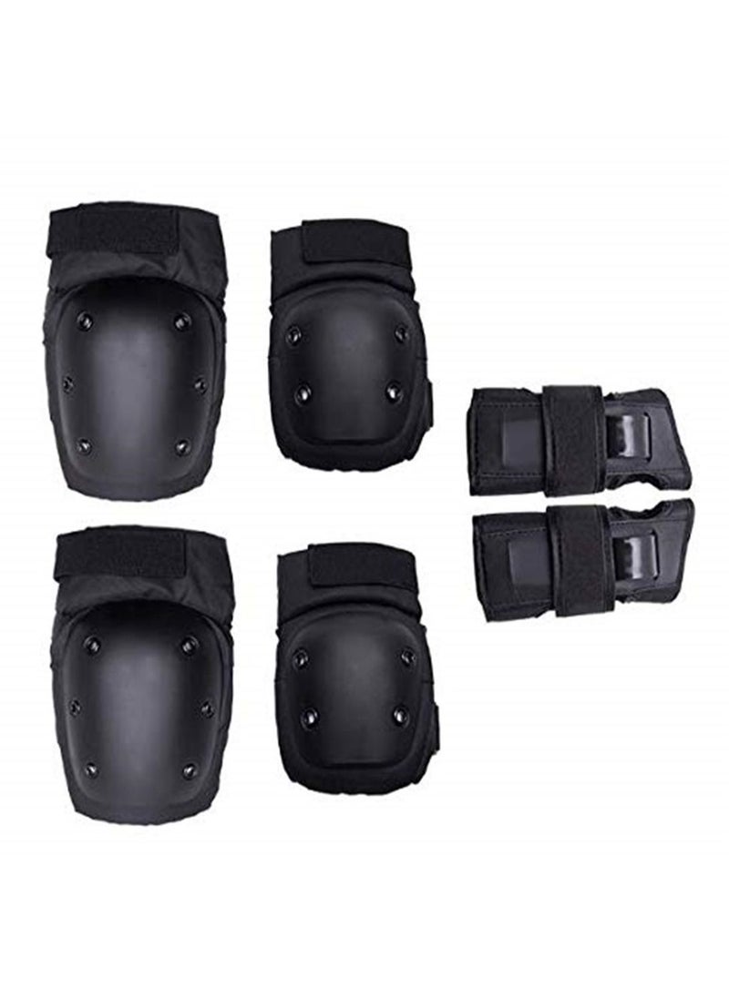 Generic 6pcs set Adults Child Skating Protective Gear Elbow Knee pads wristguard Cycling Skateboard Ice Skating Roller Protector  - Image 4