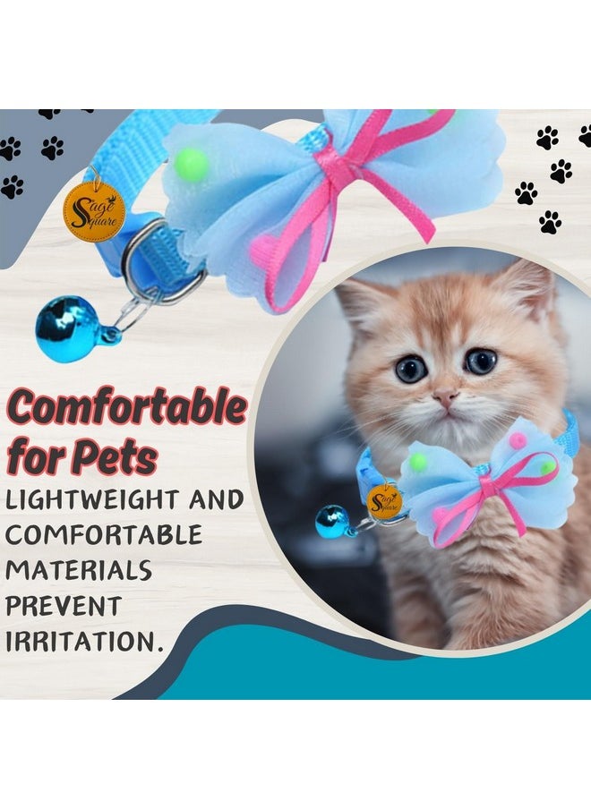 Sage Square Dog Bow Collar With Bell, Stylish Pet Accessory For Your Furry Friend, Adjustable Fit Comfort, Fashion-Forward Pet Gear, Reliable Performance Assurance, Pet Fashion Statement  - Image 2