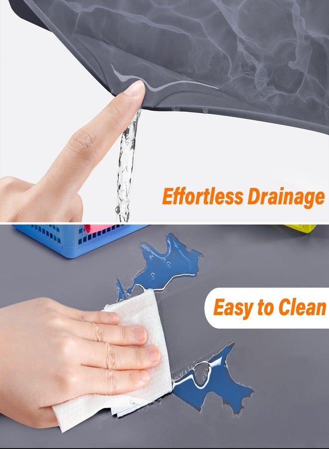 FLATO Under Sink Mat for Kitchen Waterproof - 34" x 22", Silicone Under Sink Liner, Cabinet and Shelf Protector, Kitchen Organizers and Storage, Bathroom Sink Drip Tray - Image 3