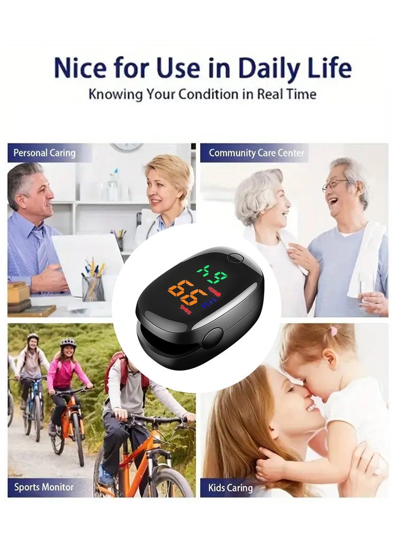 BEIRUI Fingertip Pulse Oximeter, Portable LED Screen Heart Rate Monitor, Finger Pulse Oximeter, Digital Fingertip Pulse Oximeter, Finger Pulse Oximeter With LED Display, Fingertip Pulse Oximeter, Accurate & Fast-Reading Oxygen Monitor For Adults & Children. - Image 5