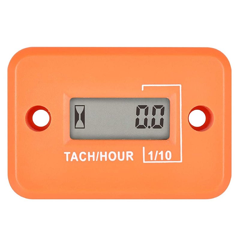 Yooreal HM012 Digital Hour Meter Tachometer, Waterproof Design for Car Engine Tractor Chainsaw Outboard Motor Garden Generator ATV Snowblower and Dirt Bike - Image 1