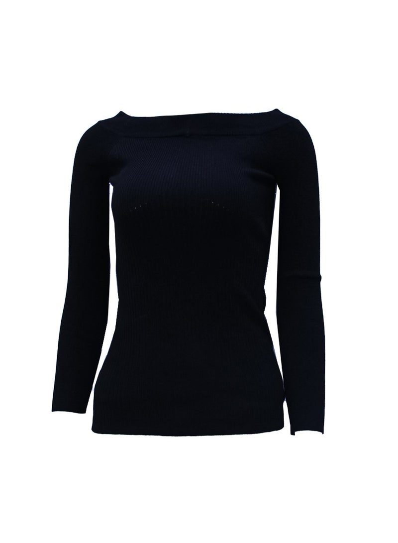 GUESS Guess Women Long Sleeve Black Winter Top -Small  - Image 2