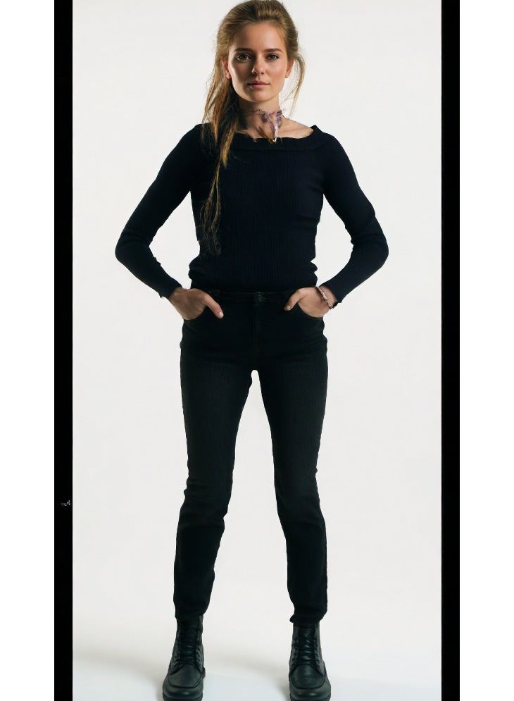 GUESS Guess Women Long Sleeve Black Winter Top -Small  - Image 1
