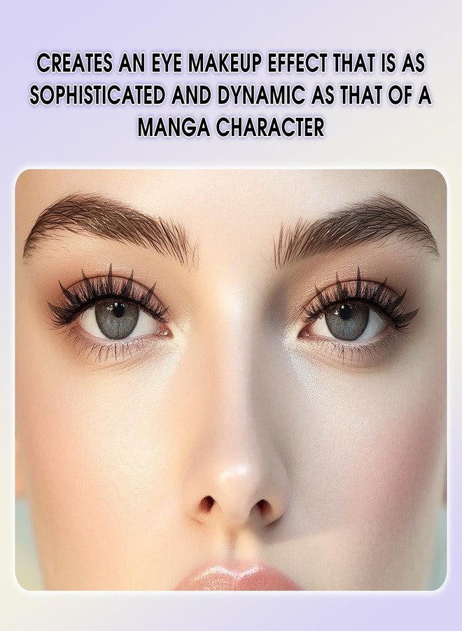 AuReve Premade Anime Lash Comic Spire Lashes Natural Manga 0.07 D Curl Lash Extensions Soft Black Eyelash Clusters Fans Professional Salon Use (0.07-D-8-15mm) - Image 5
