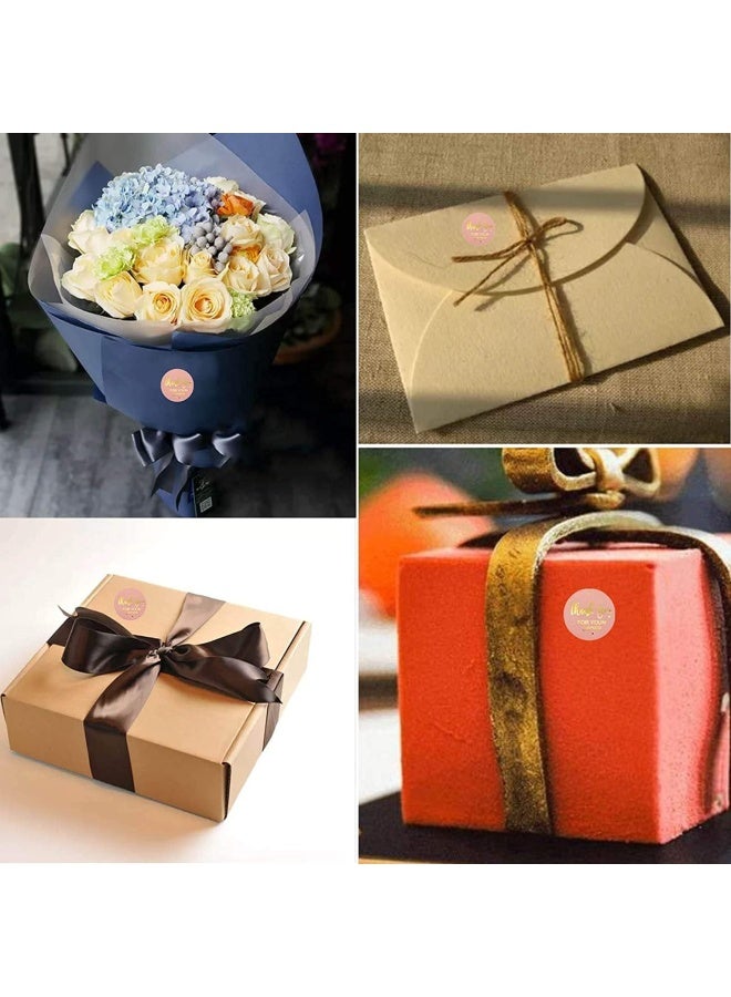 Premify 1 Inch Thank You Stickers, 500 Pieces Thank You Labels For Gift Wrapping, Baking Packaging, Envelope Seals, Small Business, Birthday, Wedding, Party Gift Wrap Bag, Round Label For Gift Shop - Image 4