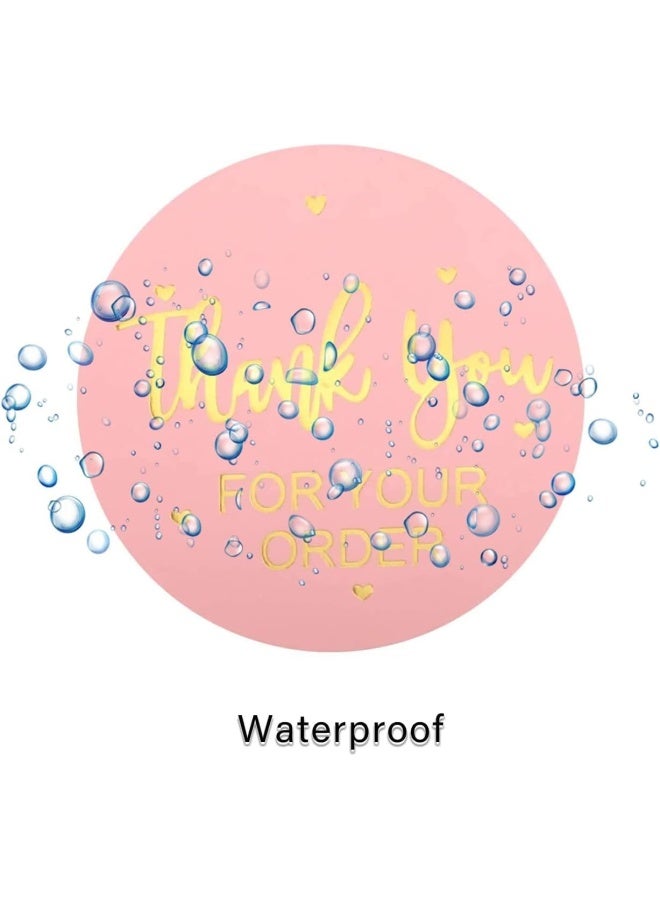 Premify 1 Inch Thank You Stickers, 500 Pieces Thank You Labels For Gift Wrapping, Baking Packaging, Envelope Seals, Small Business, Birthday, Wedding, Party Gift Wrap Bag, Round Label For Gift Shop - Image 3