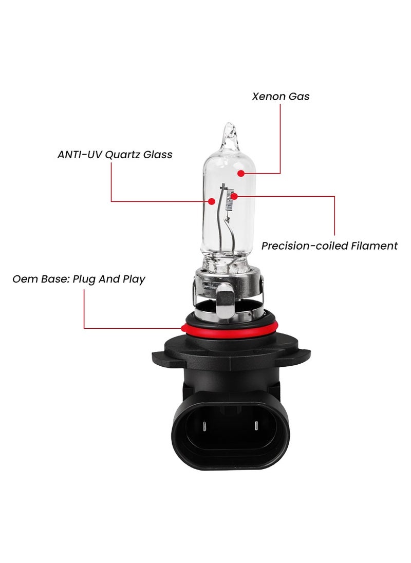 Generic FEEMA 9005 12V 65W Halogen Headlight Bulbs Superior Night Driving with Premium Quartz Glass Construction 10PCS BL10766  - Image 3