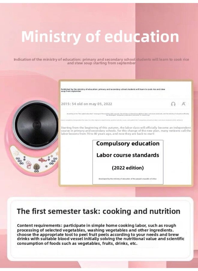 Mini Kitchen Real Cooking Simulation Small Kitchen Utensils Children Play House Cooking Stainless Steel Kitchen Toy Set-Color:【Star Kitchen Edition】 30-piece Set (Upgrade Induction Cooker) - Image 5