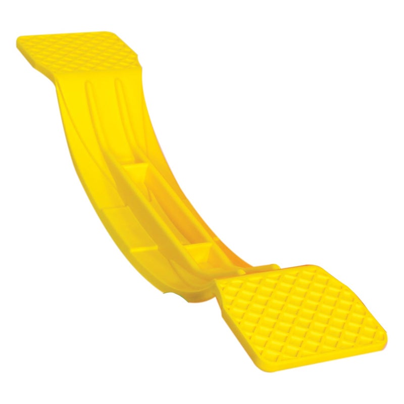 GISCO لوحة توازن، لوحة توازن متأرجحة، لوحة تأرجح، ألعاب أطفال على شكل أرجوحة، ألعاب تدريب رياضية للأطفال، ألعاب داخلية/خارجية | مصنوعة من بلاستيك متين وآمن | (أصفر) - Image 1