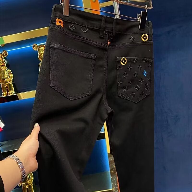 Unisex Classic Denim Jeans Loose Fit Daily Outdoor Wear - Image 5