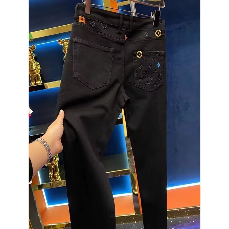 Unisex Classic Denim Jeans Loose Fit Daily Outdoor Wear - Image 4