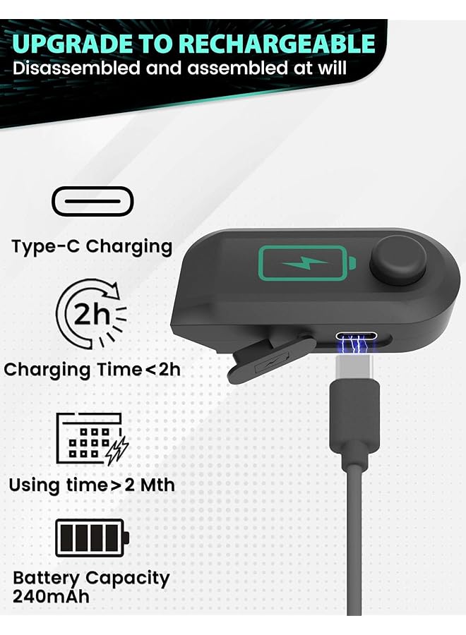 KASTWAVE Rechargeable Vacuum Cleaner Dust Display Light, Green Light Attachment Suitable For Dyson Shark Bissell, Reveal Pet Fur Dog Cat Hair, Upgrade Vacuum Accessories Universal Lamp - Image 5