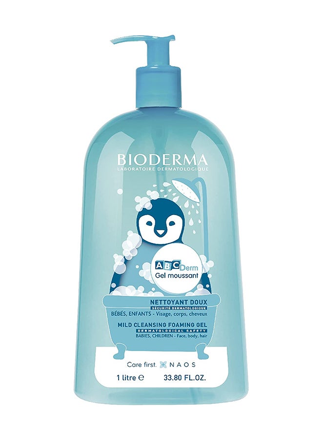 Bioderma ABCDerm Mild Foaming Cleanser, 1L - Image 1