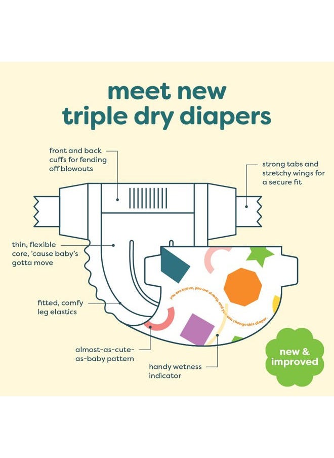 Babyganics Diapers, Size 2, 76 ct, Ultra Absorbent Diapers  - Image 3