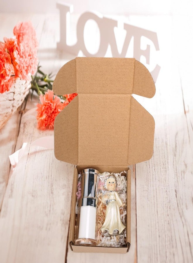 PHAREGE 4x4x2 inch Shipping Boxes 6 Pack Brown, Tab Lock Tuck Top Mailer Boxes for Packaging Small Business, Small Cardboard Gift Boxes for Wrapping Mailing Present - Image 3