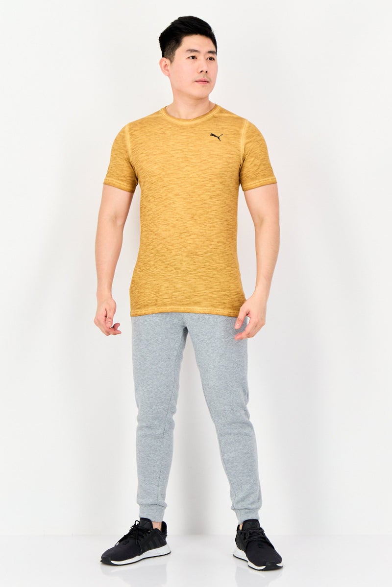 PUMA Men Sportswear Fit Short Sleeve Training T-Shirt, Mustard - Image 2
