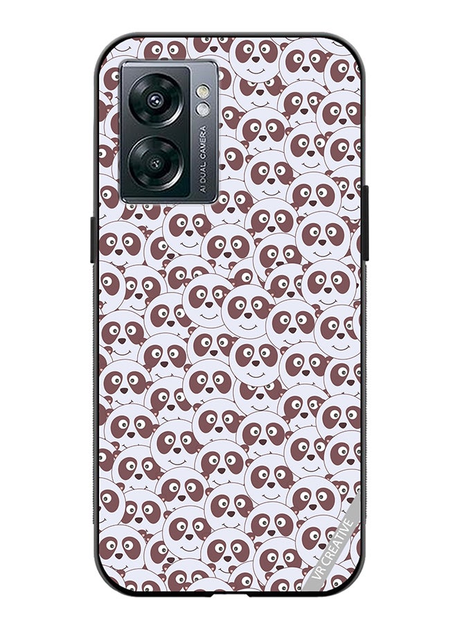 VR CREATIVE Protective Case Cover For Oppo A57 5G Children With Funny Panda Design Multicolour - Image 1