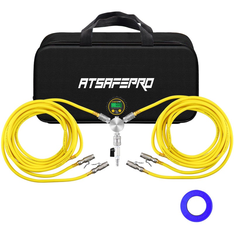 ATsafepro 4 Tire Inflation Deflation System Air Systems Rapid 4Tire InflationDeflation System Fits Up to 155 Wheelbase Includes Manifold Digital Gauge and Storage Bag
