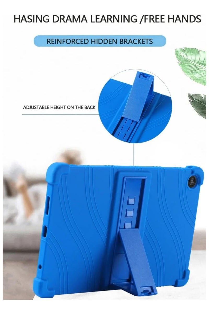 عام غطاء متوافق مع لوحي T-Mobile REVVL Tab 2 5G 2025 مقاس 10.1 بوصة - غطاء سيليكوني مقاوم للصدمات خفيف الوزن مع حامل قابل للتعديل، يوفر حماية دقيقة للجهاز - Image 3