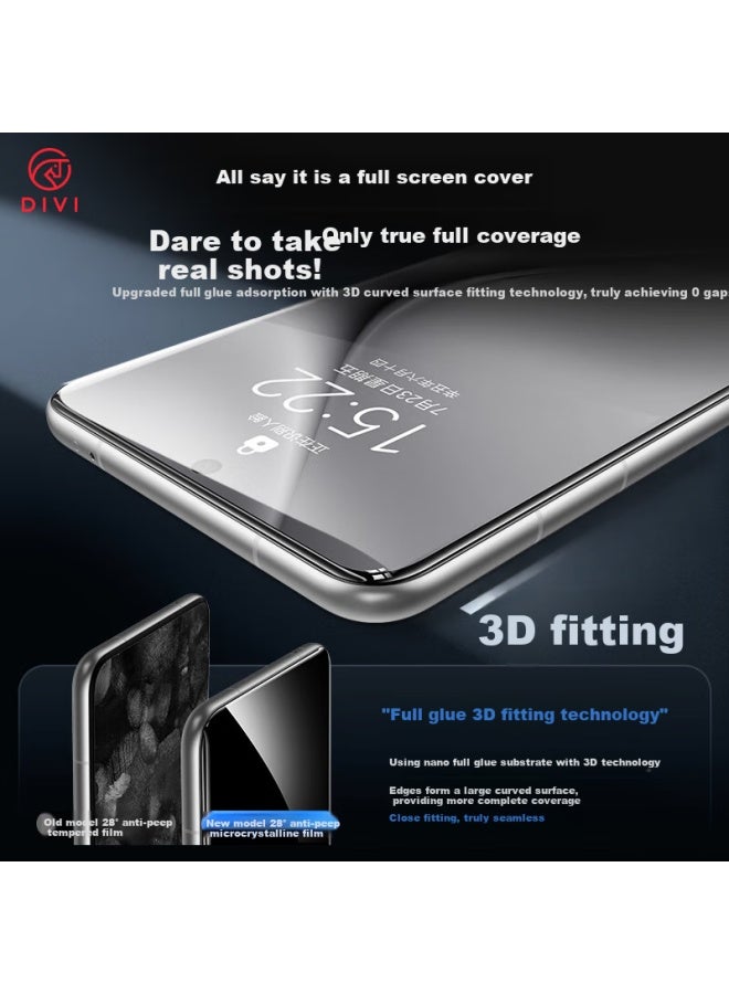 DiVi First Guard Privacy Screen Protector For Huawei Pura80pro, P80pro+/rs Hydrogel Film, Anti-peeping, Non-tempered Full Coverage, Shockproof, Scratch-resistant Protective Film - Image 3