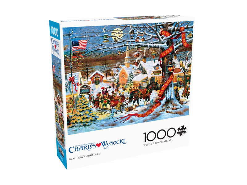 Buffalo Games - Charles Wysocki - Small Town Christmas - 1000 Piece Jigsaw Puzzle - Image 2