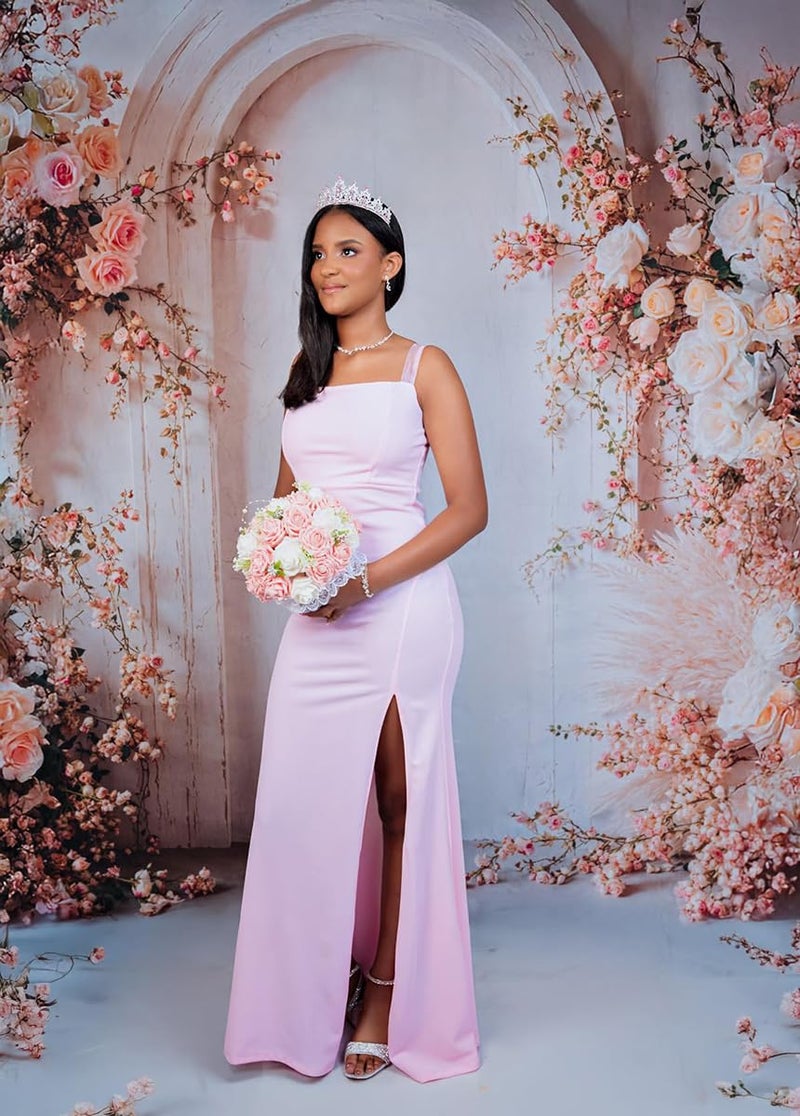 Kate 10x6.5ft Spring Pink Flowers Backdrops for Photography White Wall Background Children Birthday Party Decoration Backdrop - Image 3
