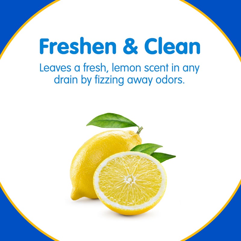 Plink Fizzy Drain Freshener and Cleaner, Prevents Clogs and Removes Odors in Household Sinks, Lemon Scent, 6-Pack - Image 4
