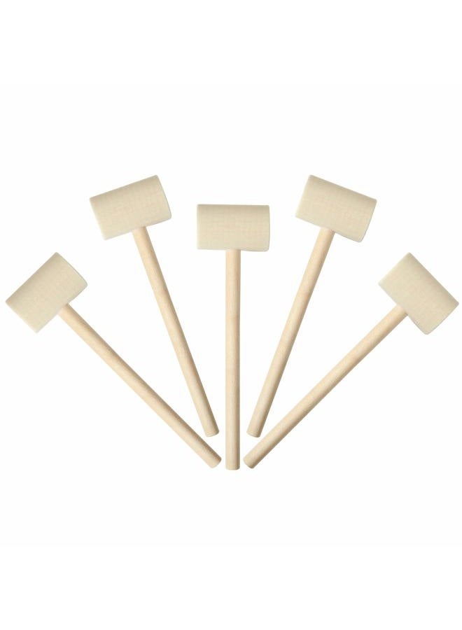 Mihey 36 Pcs Mini Wooden Hammer Creative Pounding Educational Toy Mallet for Boys and Girls - Image 1