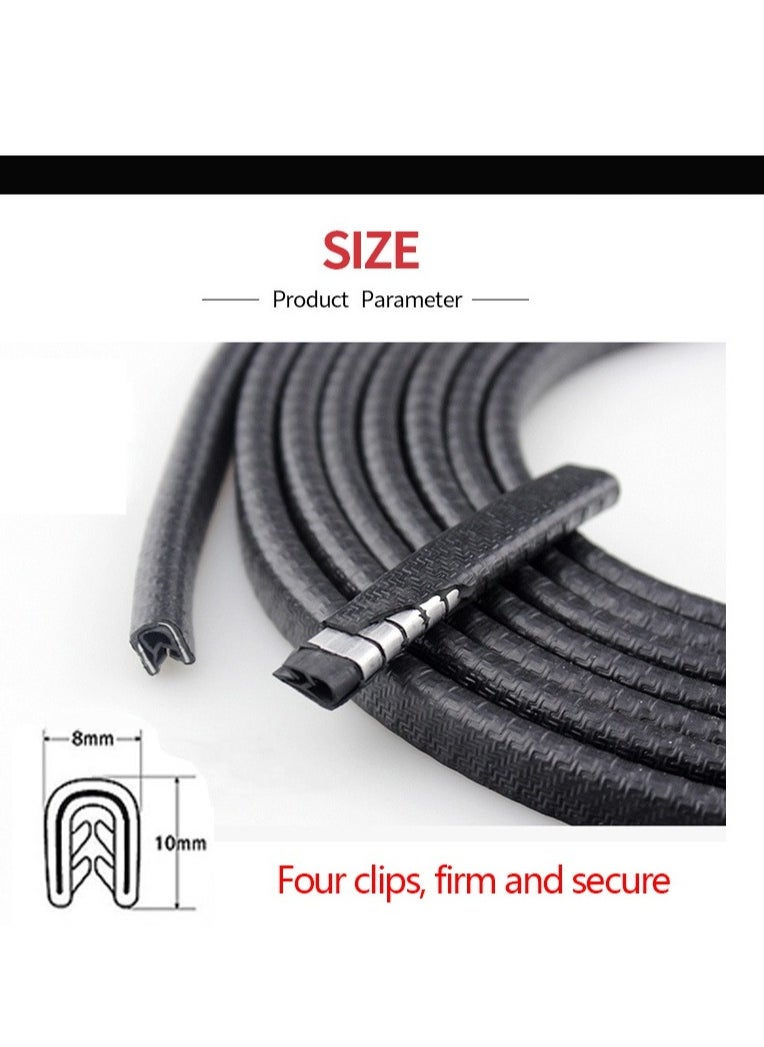 Generic Car Door Protector Decoration Strip, Universal Auto Door Edge Bumper Protector Stickers Anti-Scratch Car Styling Moulding Strip  - Image 1