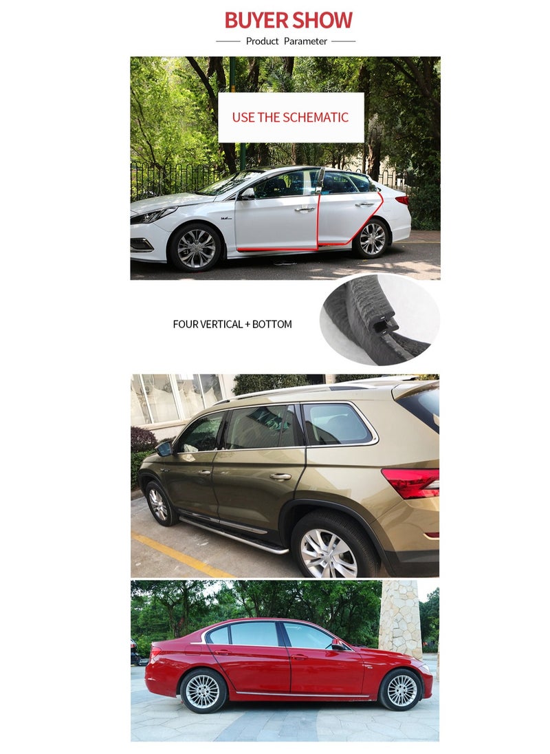 Generic Car Door Protector Decoration Strip, Universal Auto Door Edge Bumper Protector Stickers Anti-Scratch Car Styling Moulding Strip  - Image 4