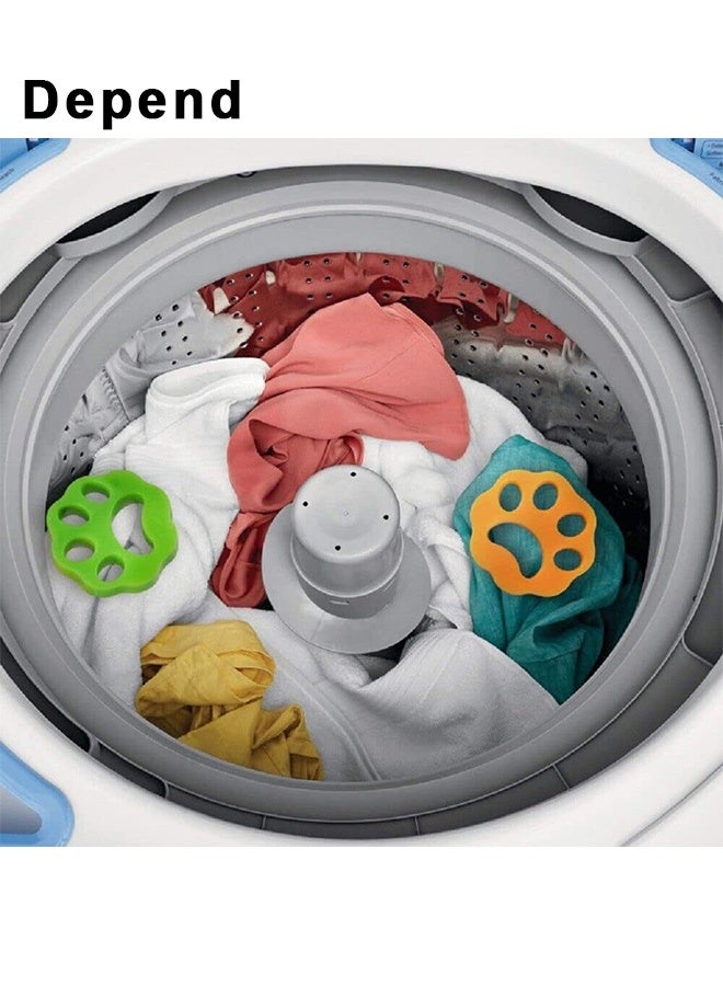 2 مزيل شعر القط للغسيل ، أداة مزيل الشعر القابلة لإعادة الاستخدام الكلاب تزيل فراء القطة الكلاب ، والشعر ، والرجوع من الملابس والغسيل ، ومزيل فراء الكلاب المتوفرة في الغسالة - Image 5