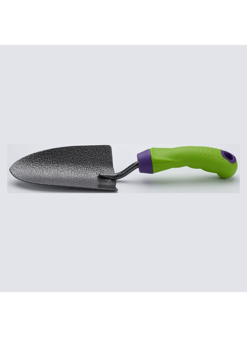 Siltox Garden Trowel & Hand Wide Shovel Pointed with Soft Rubberized Non-Slip Ergonomic Handle for Planting, Transplanting, Weeding, Digging, Soil Moving and Gardening Tasks
