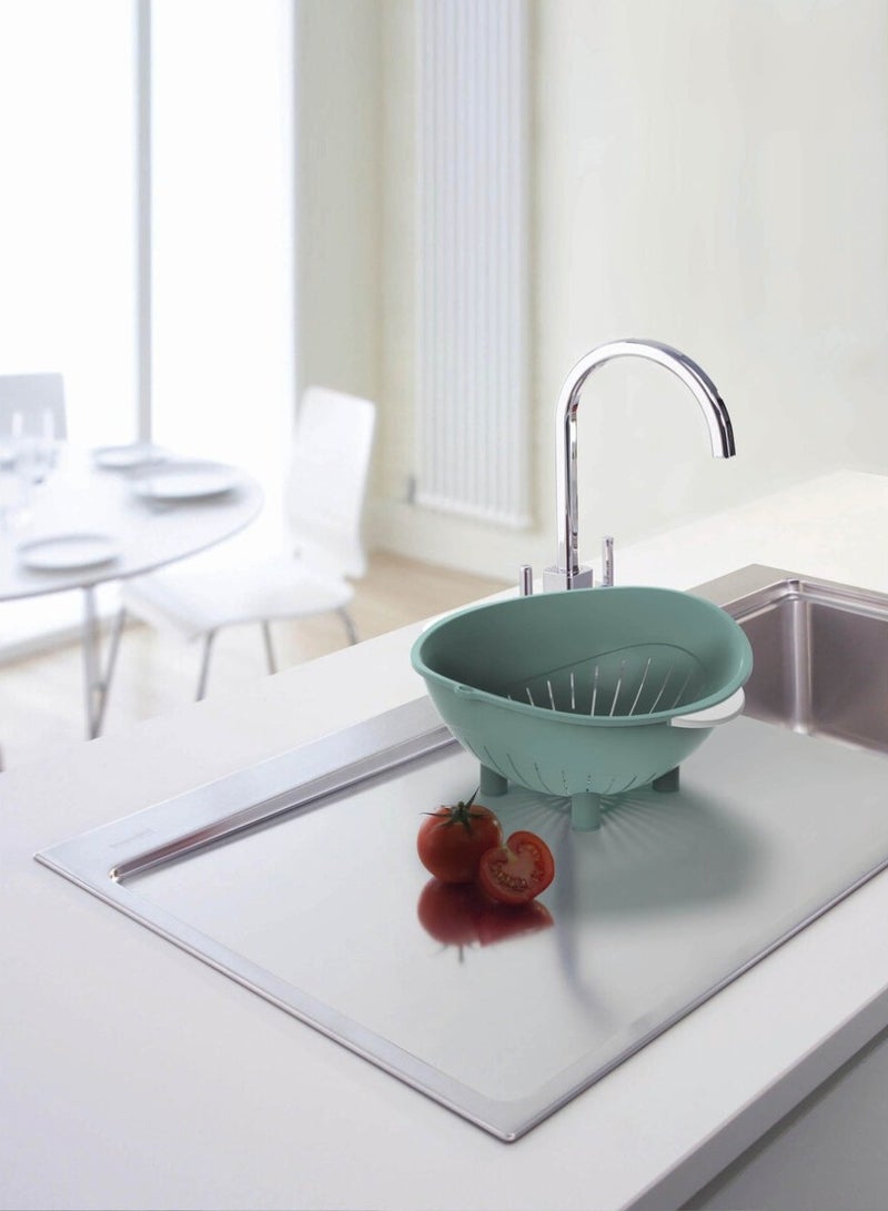 Biesse Plastic Colander Color Light Green - Image 2