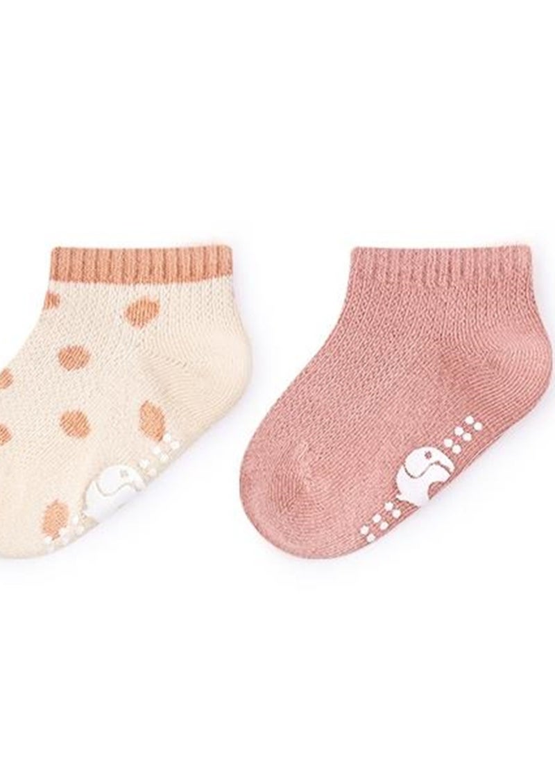 Generic - 3 pairs of baby socks thin cute cartoon non-slip cotton socks - Image 1