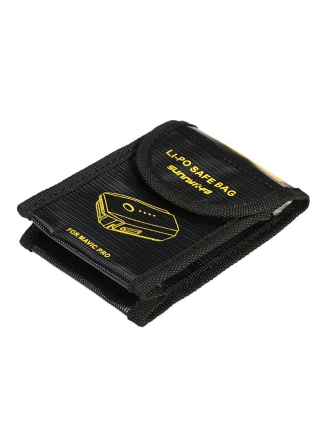 NIBEMINENT Fireproof Storage Bag Black/Yellow - Image 1