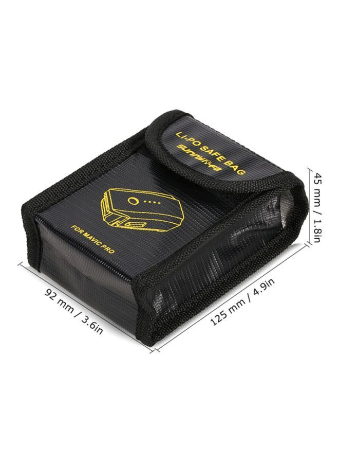 NIBEMINENT Fireproof Storage Bag Black/Yellow - Image 2