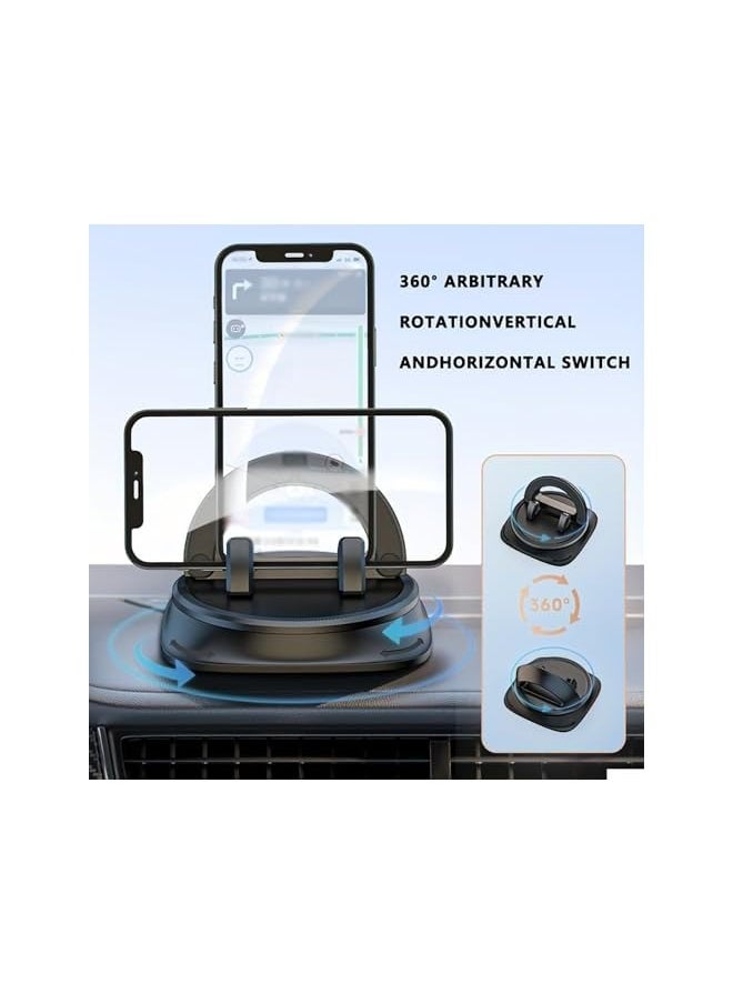 erorex Phone Mount for Car, Dashboard Cell Holder 360° Rotatable Car with Non-Slip Silicone, Car Phone Mount Pad Mat for Various Dashboards, Slip Free Desk Phone Stand Compatible with Cell Phone  - Image 2