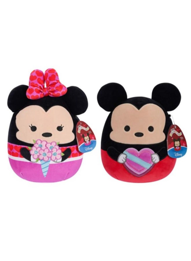 Squishmallows Super Soft Disney Mickey and Minnie Mouse Soft Toy Multicolor 20 cm JSMSQDI00294  - Image 1