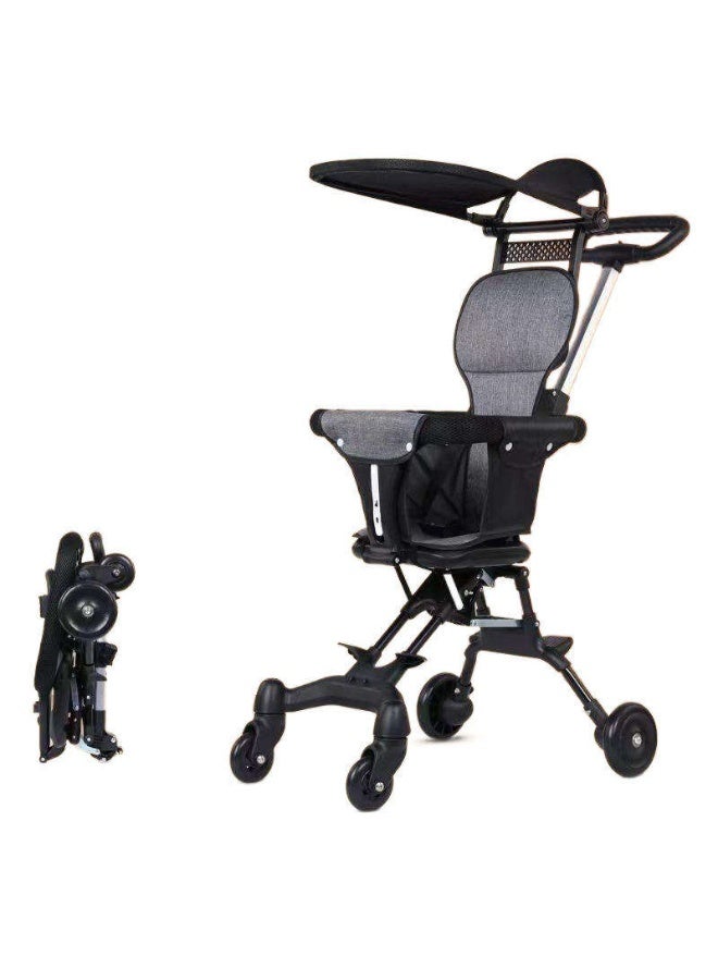 Portable Children's Stroller with One Button Folding High Landscape Travel Stroller - Image 5