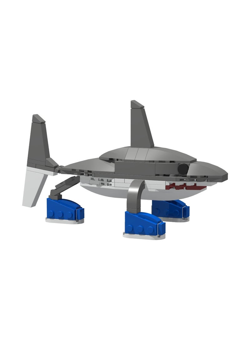 General - AI Shanhaijing Tralalero Tralala Running Shoes Shark Block Model Handmade Toys, Start a Fantasy Puzzle Journey, Suitable for Collection - Image 1