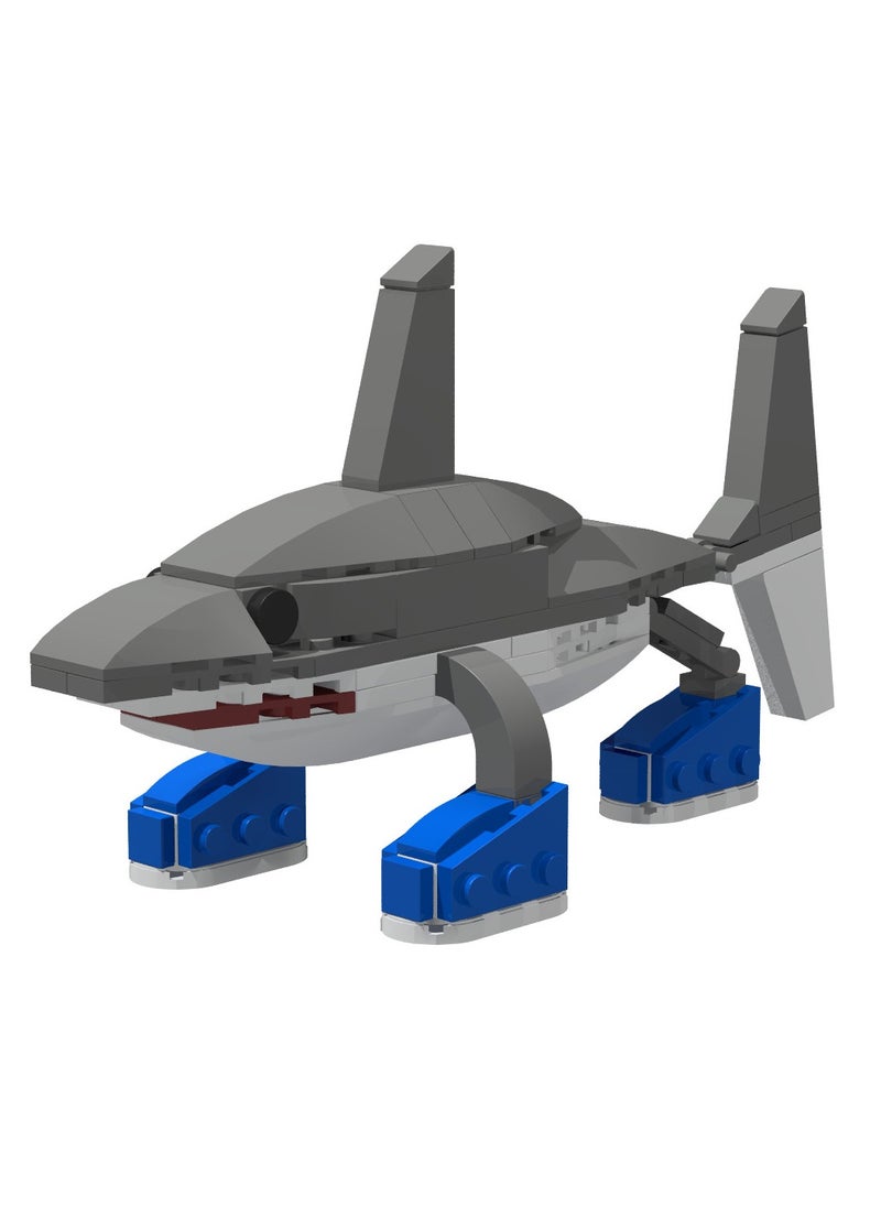 General - AI Shanhaijing Tralalero Tralala Running Shoes Shark Block Model Handmade Toys, Start a Fantasy Puzzle Journey, Suitable for Collection - Image 1