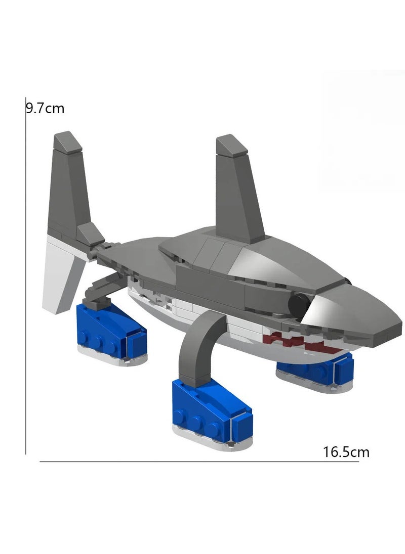 General - AI Shanhaijing Tralalero Tralala Running Shoes Shark Block Model Handmade Toys, Start a Fantasy Puzzle Journey, Suitable for Collection - Image 1