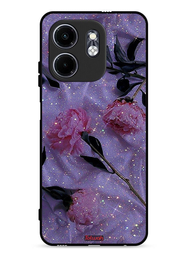 Tolwak Infinix Smart 9 4G Protective Case Cover Glitter Roses - Image 1