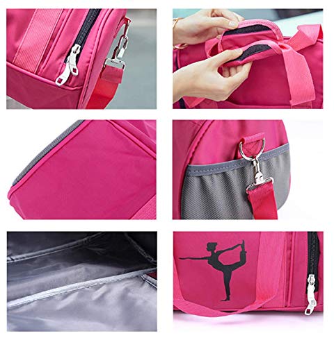 WVMKOR Girls Gymnastic Bag For Girls Dance Bags For Girls Overnight Bags For Women Weekend Bags - Image 4