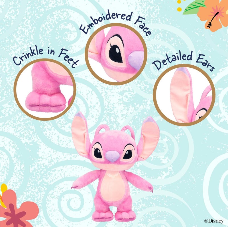 KIDS PREFERRED Disney Baby Lilo & Stitch Angel Soft Huggable Stuffed Animal Cute Plush Toy for Toddler Boys and Girls, Gift for Kids, Pink Angle 16 Inches - Image 3