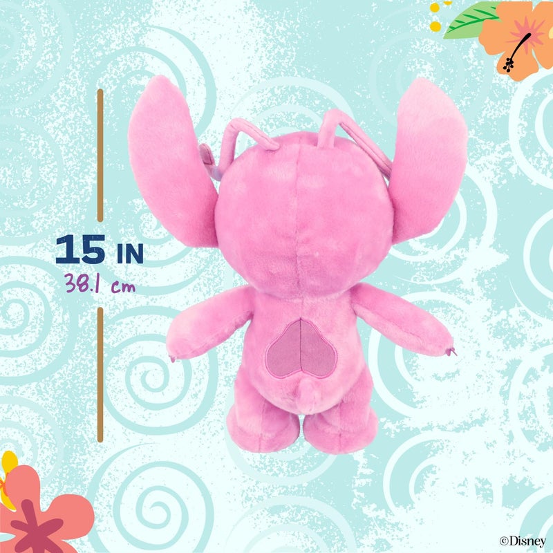 KIDS PREFERRED Disney Baby Lilo & Stitch Angel Soft Huggable Stuffed Animal Cute Plush Toy for Toddler Boys and Girls, Gift for Kids, Pink Angle 16 Inches - Image 5