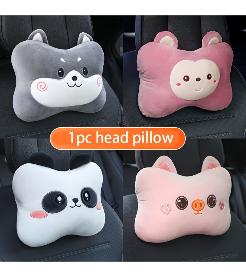 Adorable Panda Car Headrests One Size For All Cars Must Have Driving Gifts - Image 1