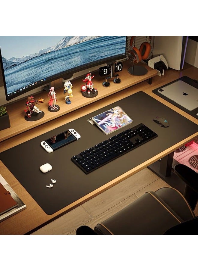 Solid Color Mouse Pad Oversized Dirty Resistant Leather Table Mat Home Laptop Waterproof Oil Proof Keyboard Mat-Color:For Special Sizes, Please Contact Customer Service-Pattern:Mint Green  - Image 2